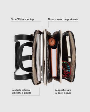 Emma Royal - 3-in-1 Convertible Leather Backpack