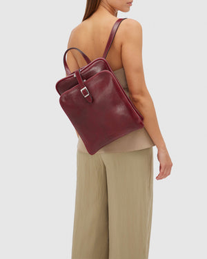 Emma Red - Shoulder Bag/ Backpack - Republic of Florence