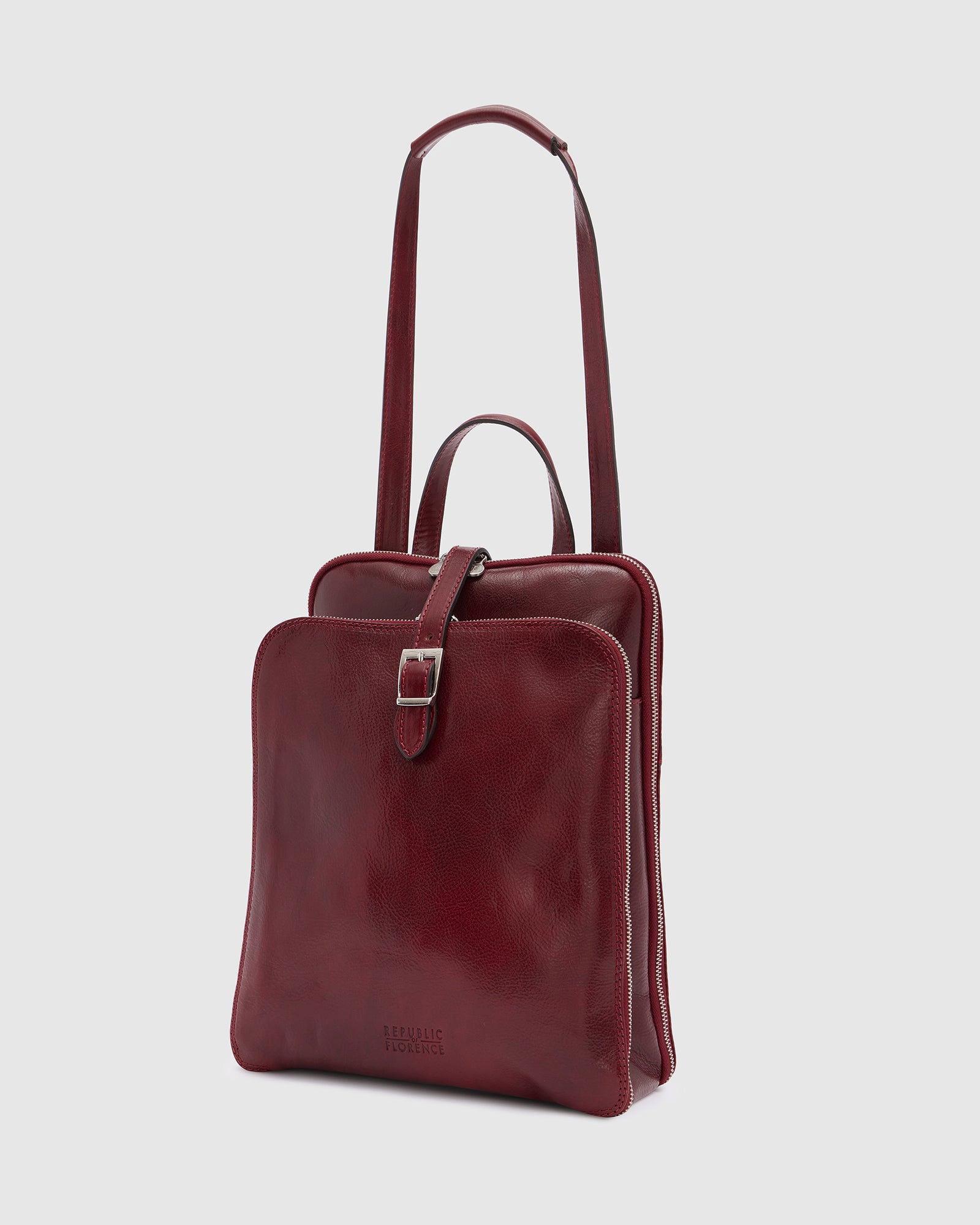 Emma Red - Shoulder Bag/ Backpack - Republic of Florence