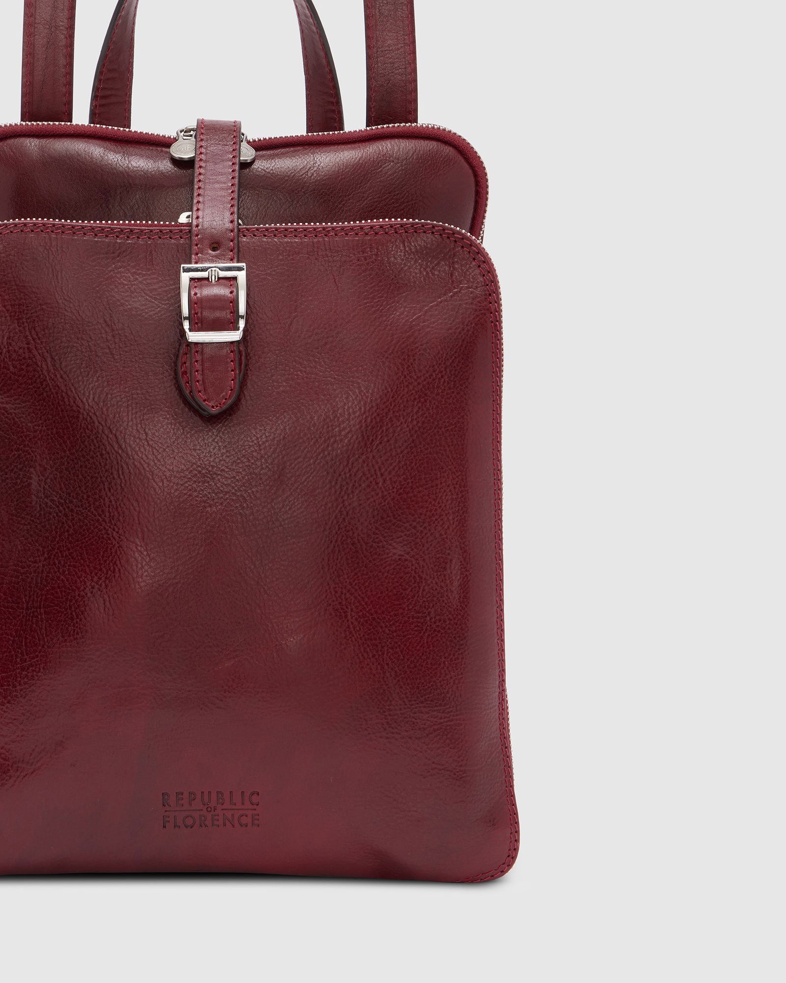 Emma Red - Shoulder Bag/ Backpack - Republic of Florence