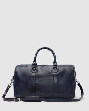 Beltrami Blue - Leather Duffle Bag - Republic of Florence