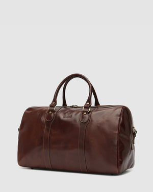 Beltrami Brown - Leather Duffle Bag - Republic of Florence