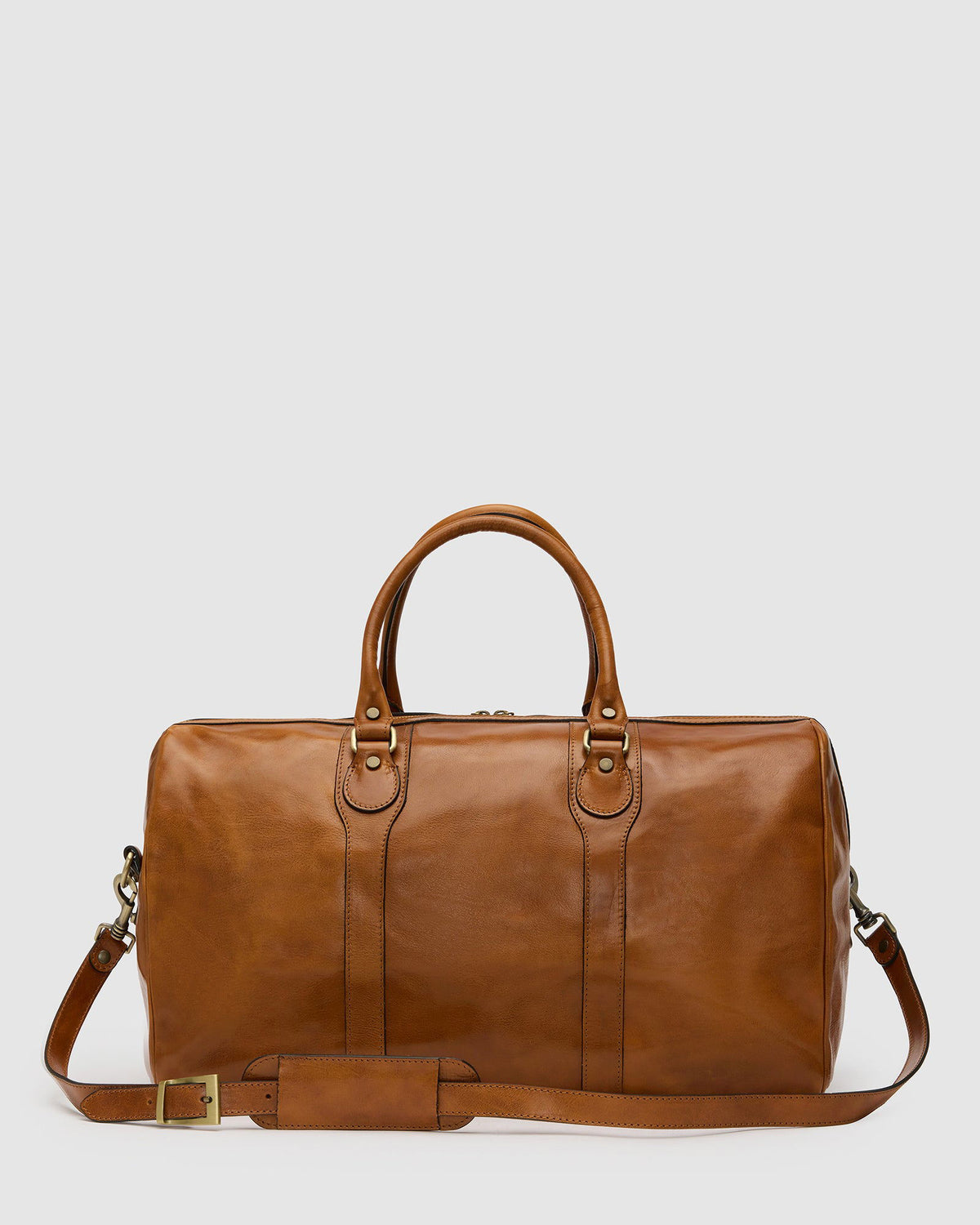 Beltrami Tan - Leather Duffle Bag - Republic of Florence