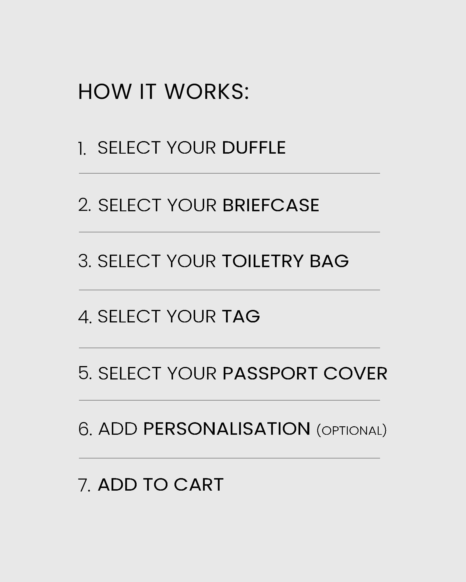 Continental Travel Set