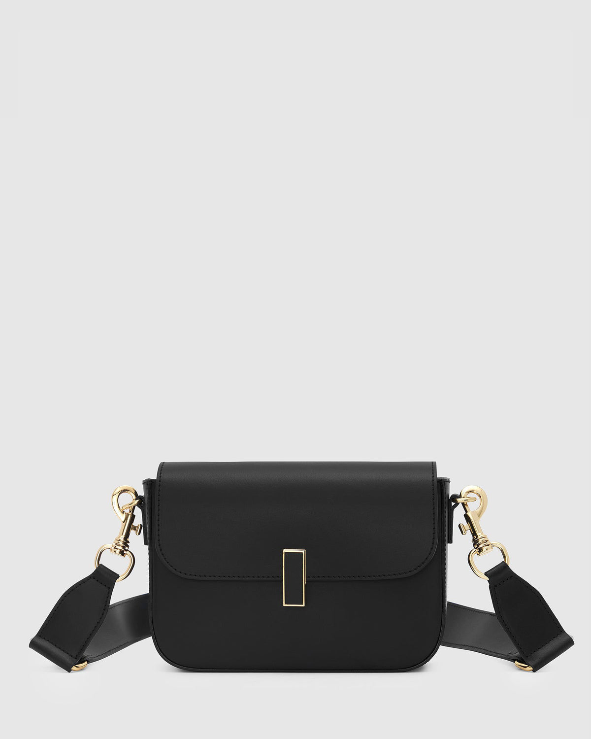 Black leather cross body bags australia clearance