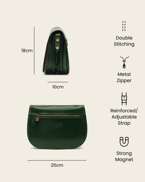 Mia Forest - Leather Crossbody Bag