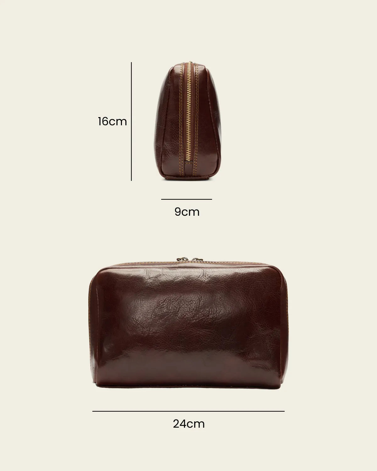 Primo Terra - Leather Toiletry Bag