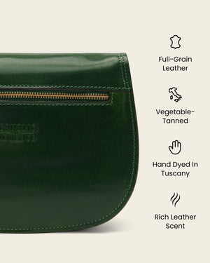 Mia Forest - Leather Crossbody Bag