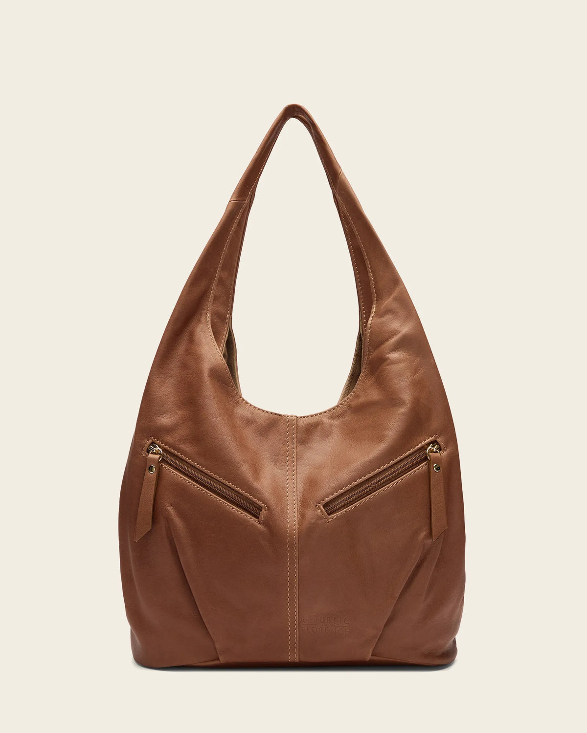 Catalina Brown - Leather Hobo Bag