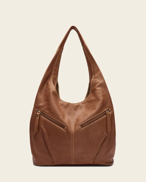 Catalina Brown - Leather Hobo Bag