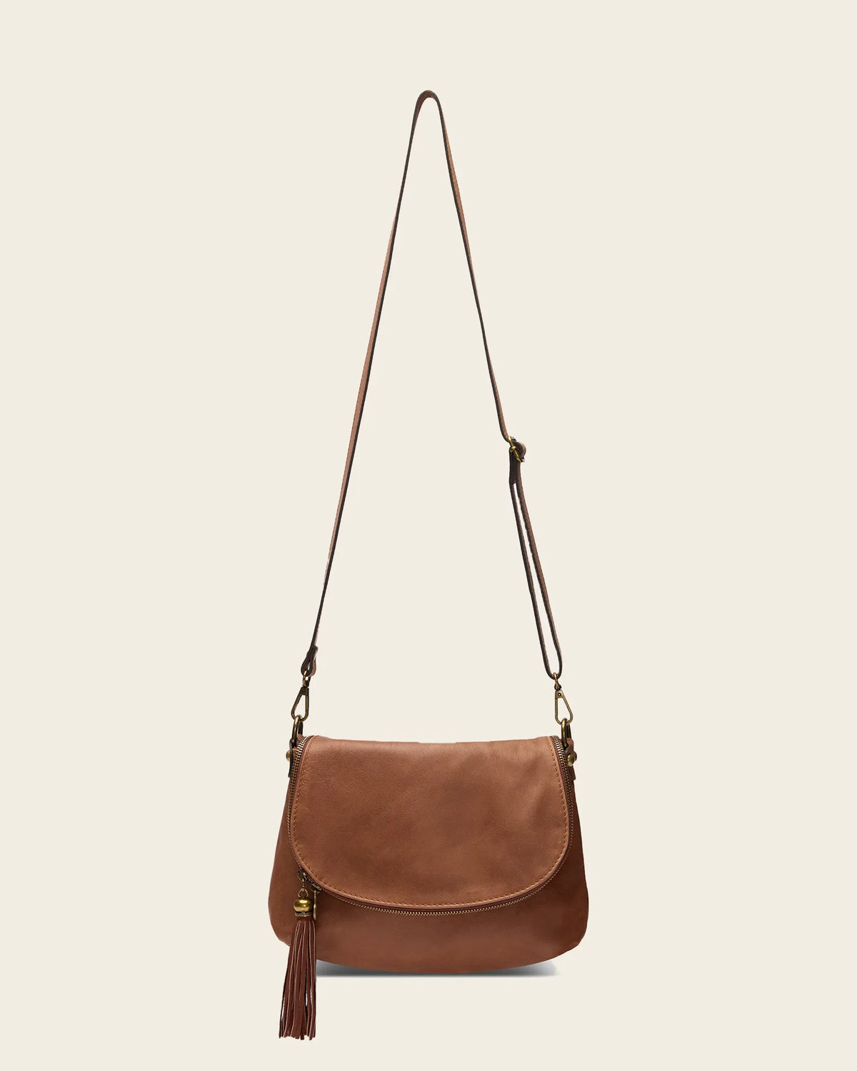 Vasarino Brown - Leather Crossbody Bag