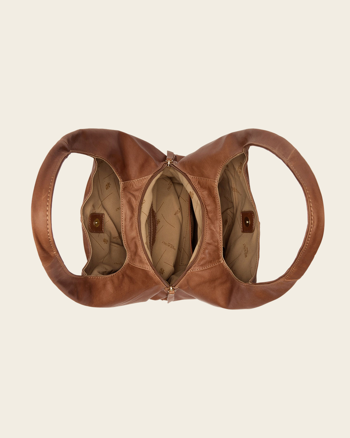 Catalina Brown - Leather Hobo Bag