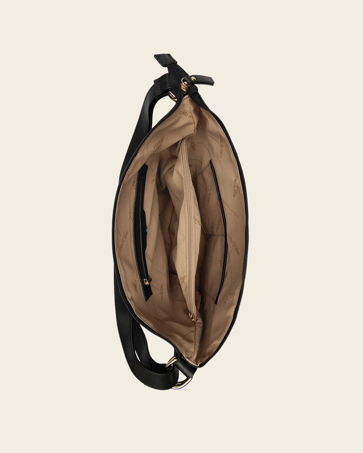 Regina Black - 3-in-1 Convertible Leather Backpack