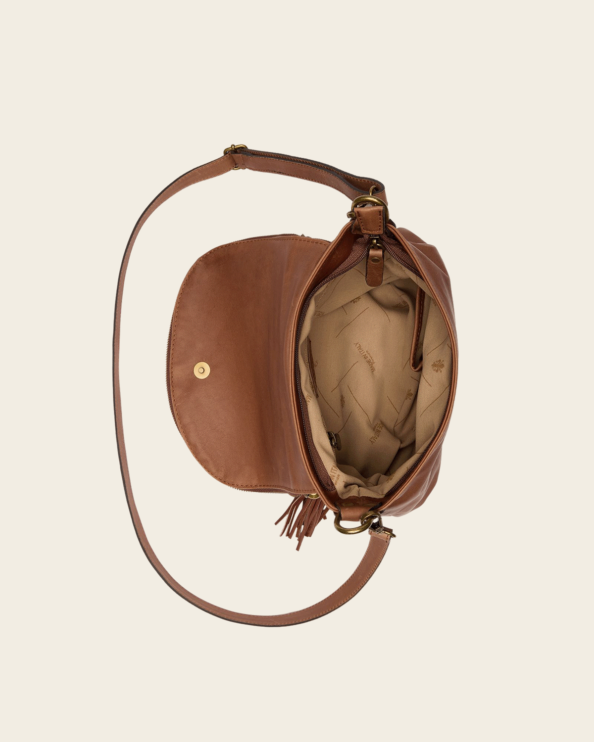 Vasarino Brown - Leather Crossbody Bag