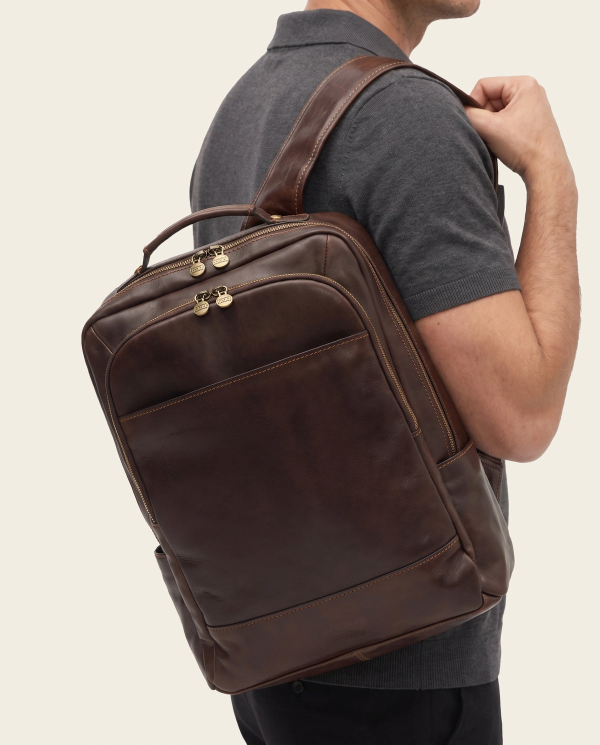 Porto Espresso - Leather Backpack