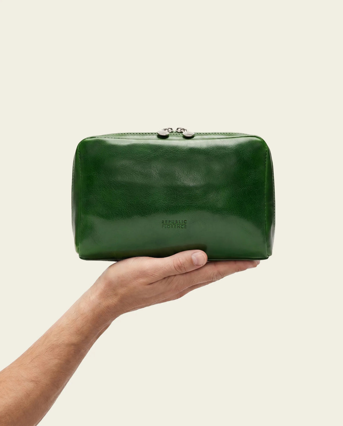 Primo Forest - Leather Toiletry Bag