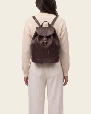 Martina Espresso - Leather Backpack