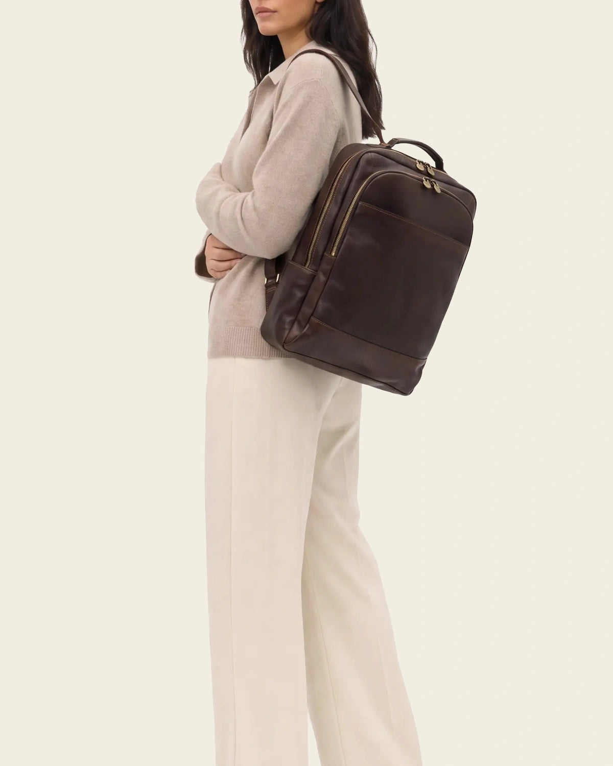 Porto Espresso - Leather Backpack