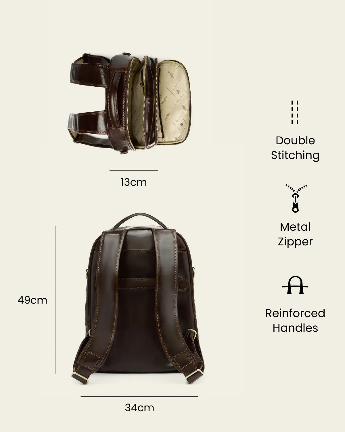 Belfast Moro - Leather Backpack