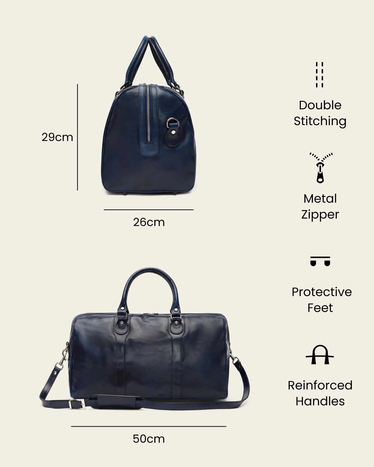 Beltrami Royal - Leather Weekender Bag