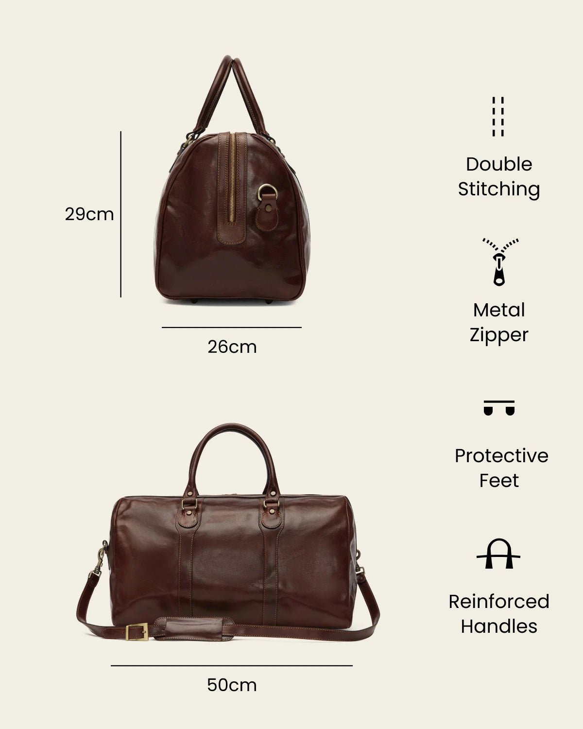 Beltrami Terra - Leather Weekender Bag