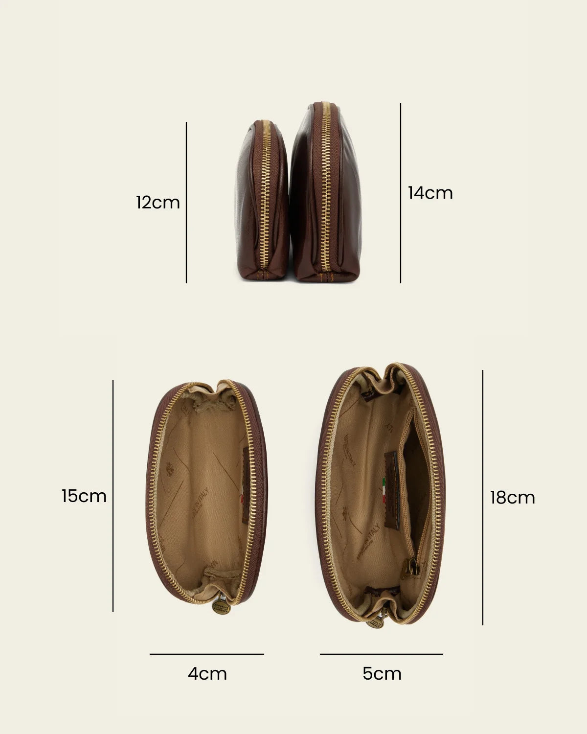 Duo Terra - Leather Pouch Set