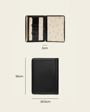 Folio Jet - Slim Zip Leather Compendium