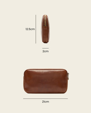 Forma5 Earth - Leather Zip Organiser