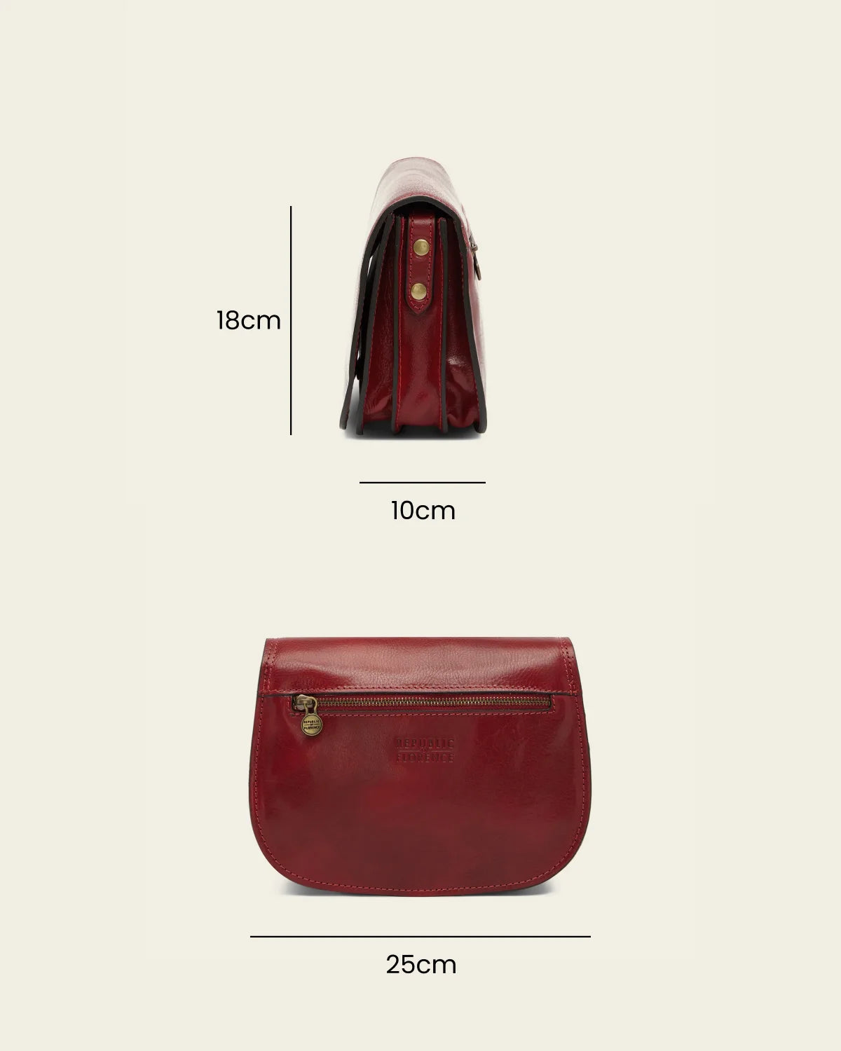 Mia Rosso - Leather Crossbody Bag