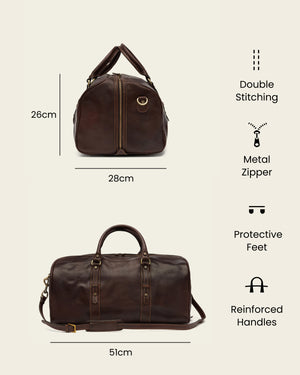 Polo Medium Espresso - Leather Weekender