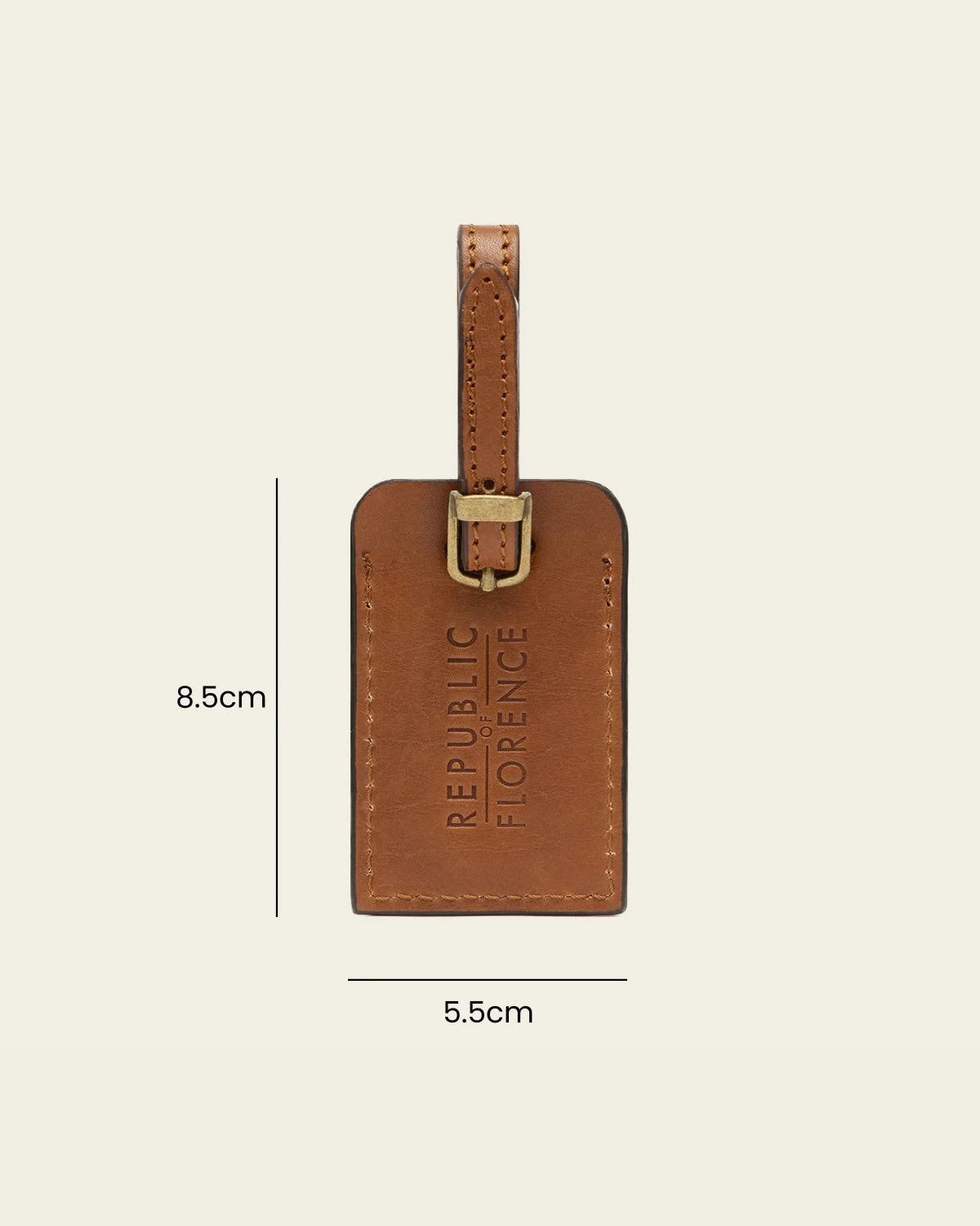 Tag Burned - Leather Travel Tag