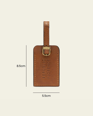 Tag Burned - Leather Travel Tag
