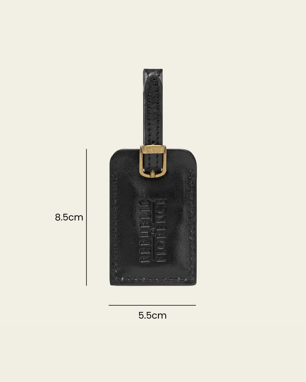 Tag Jet - Leather Travel Tag
