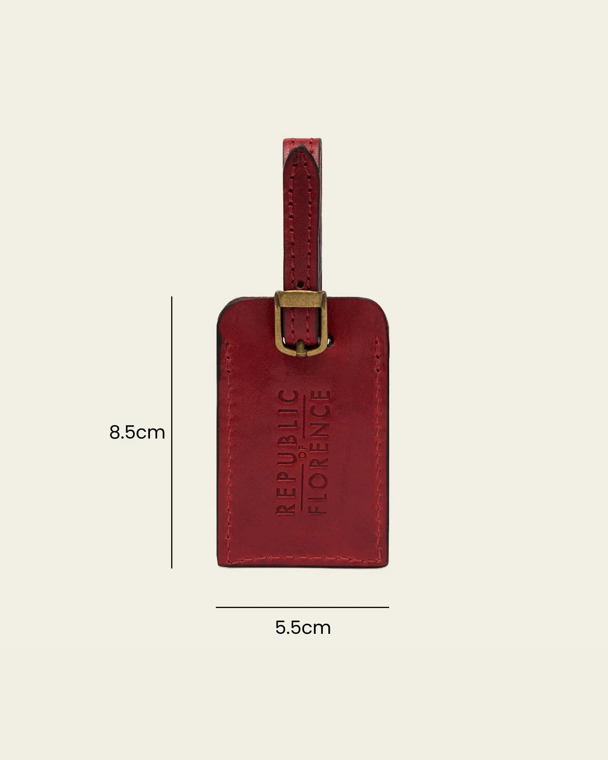 Tag Rosso - Leather Travel Tag