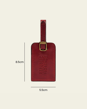 Tag Rosso - Leather Travel Tag