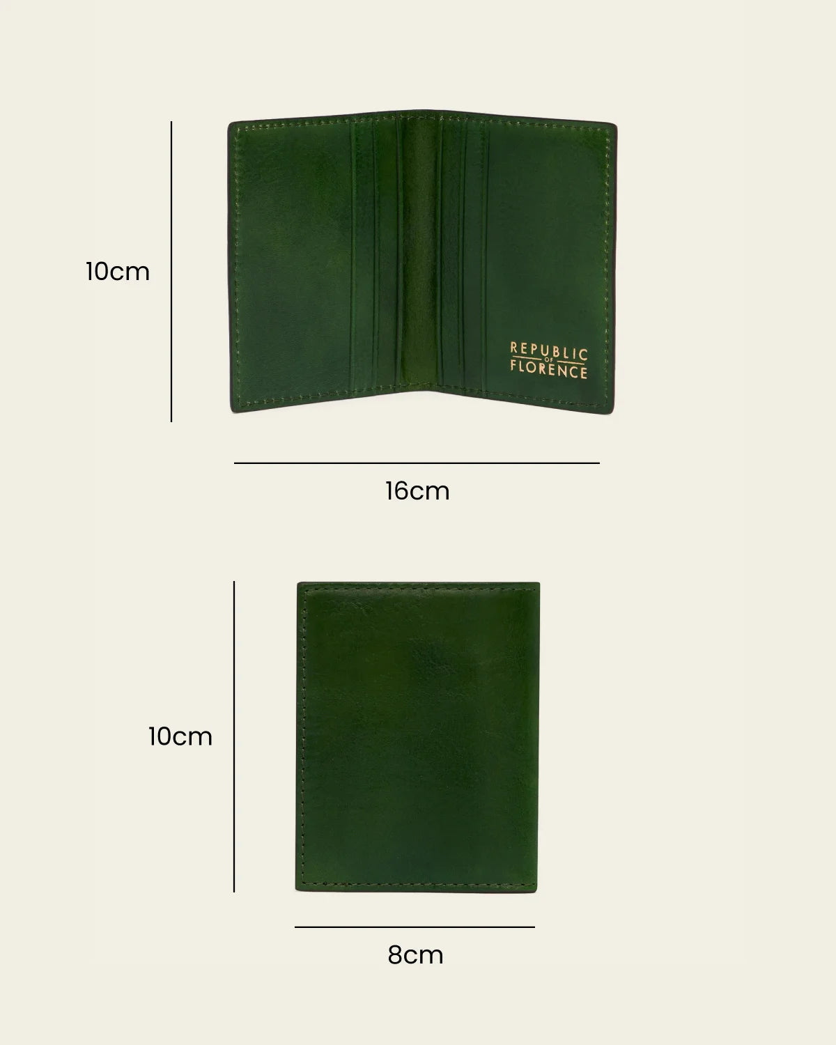 Vertical Forest - Leather Card Holder