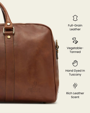 Amerigo Earth - Leather Weekender Bag