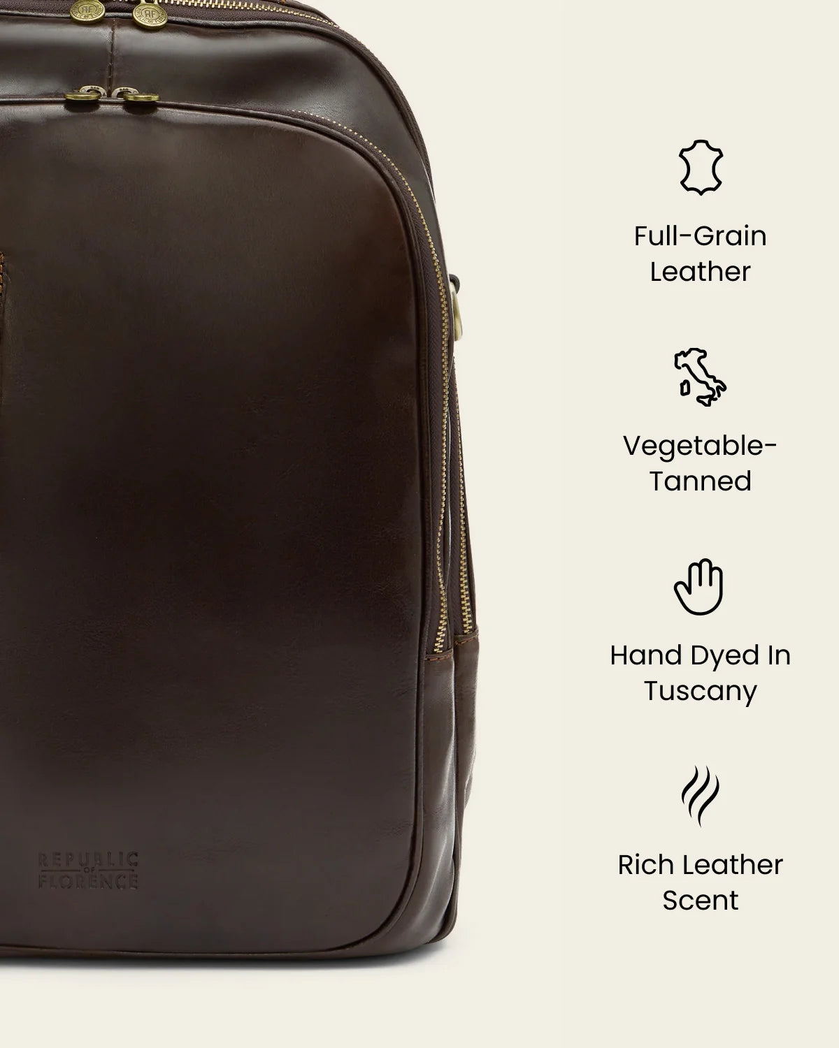 Belfast Moro - Leather Backpack