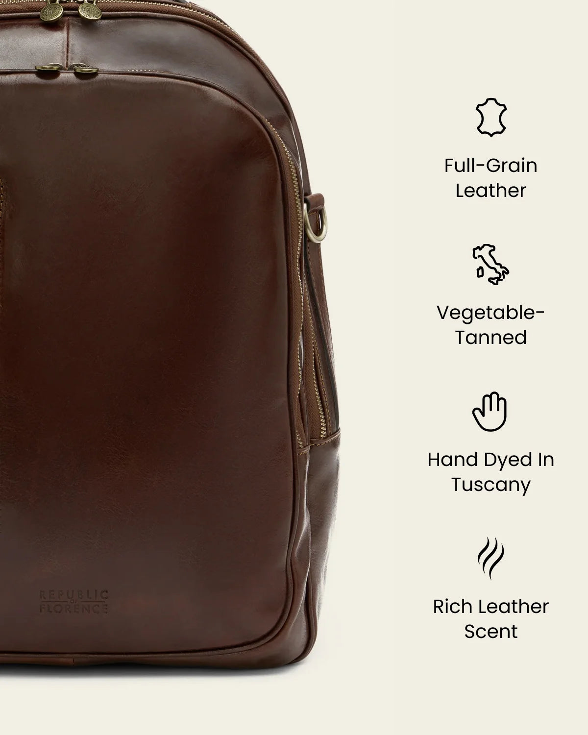 Belfast Terra - Leather Backpack