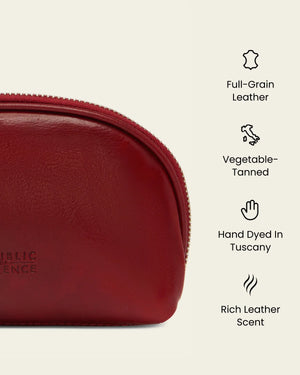 Duo Rosso - Leather Pouch Set