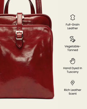 Emma Rosso - 3-in-1 Convertible Leather Backpack