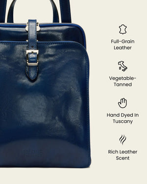 Emma Royal - 3-in-1 Convertible Leather Backpack