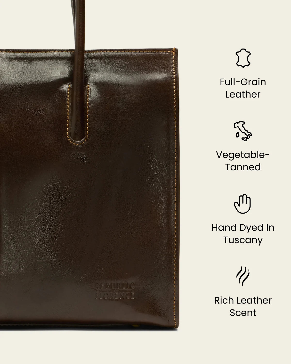 Florence Moro - Leather Work Tote