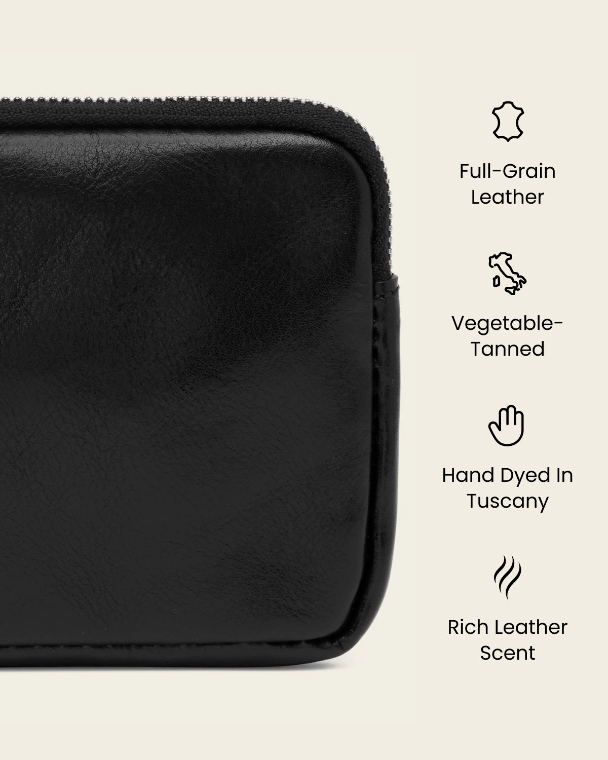 Forma5 Jet - Leather Zip Organiser