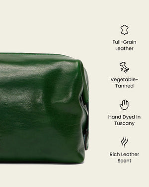 Grand Dopp Kit Forest - Leather Toiletry Bag