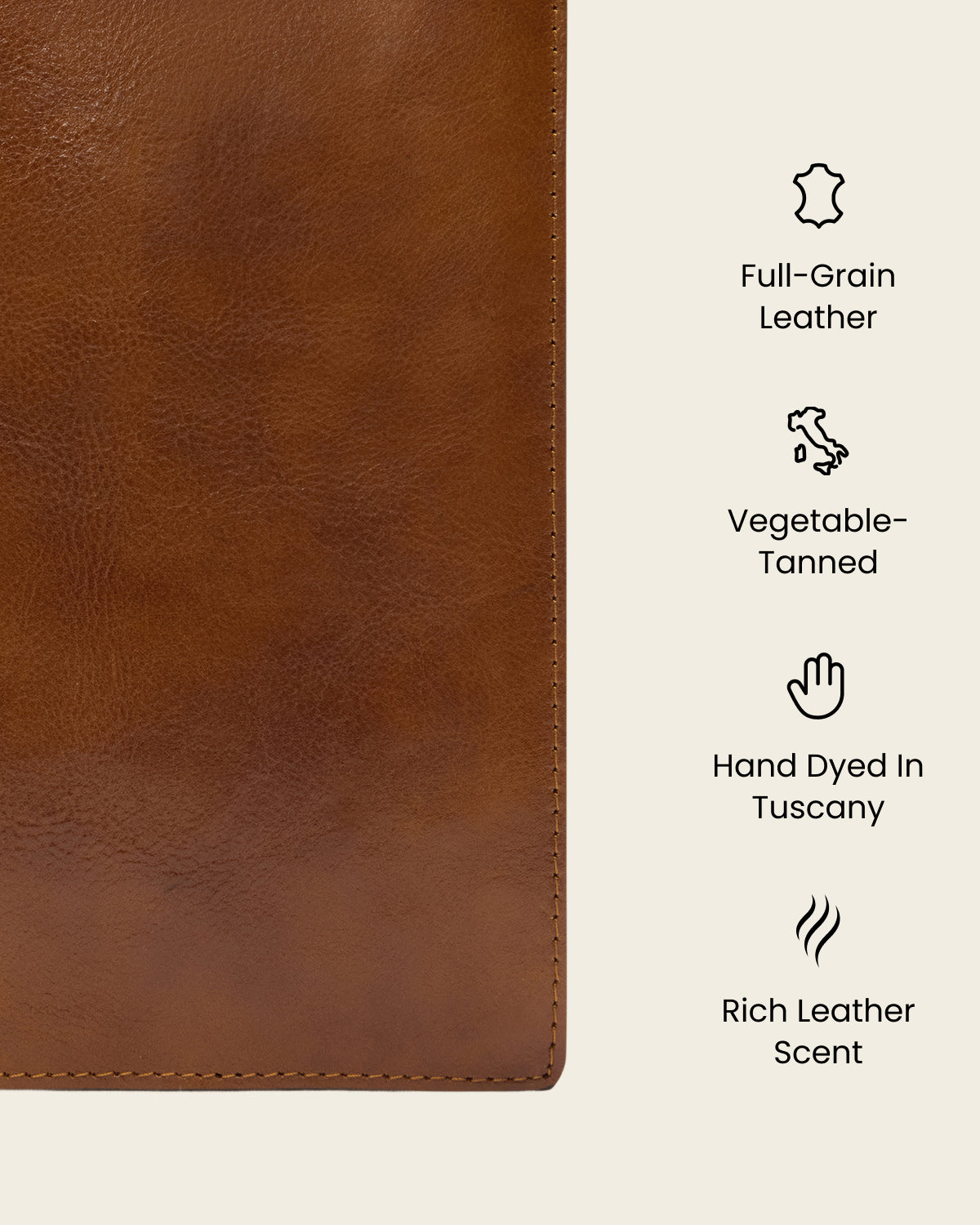 Journal A5 Honey  - Leather Notebook