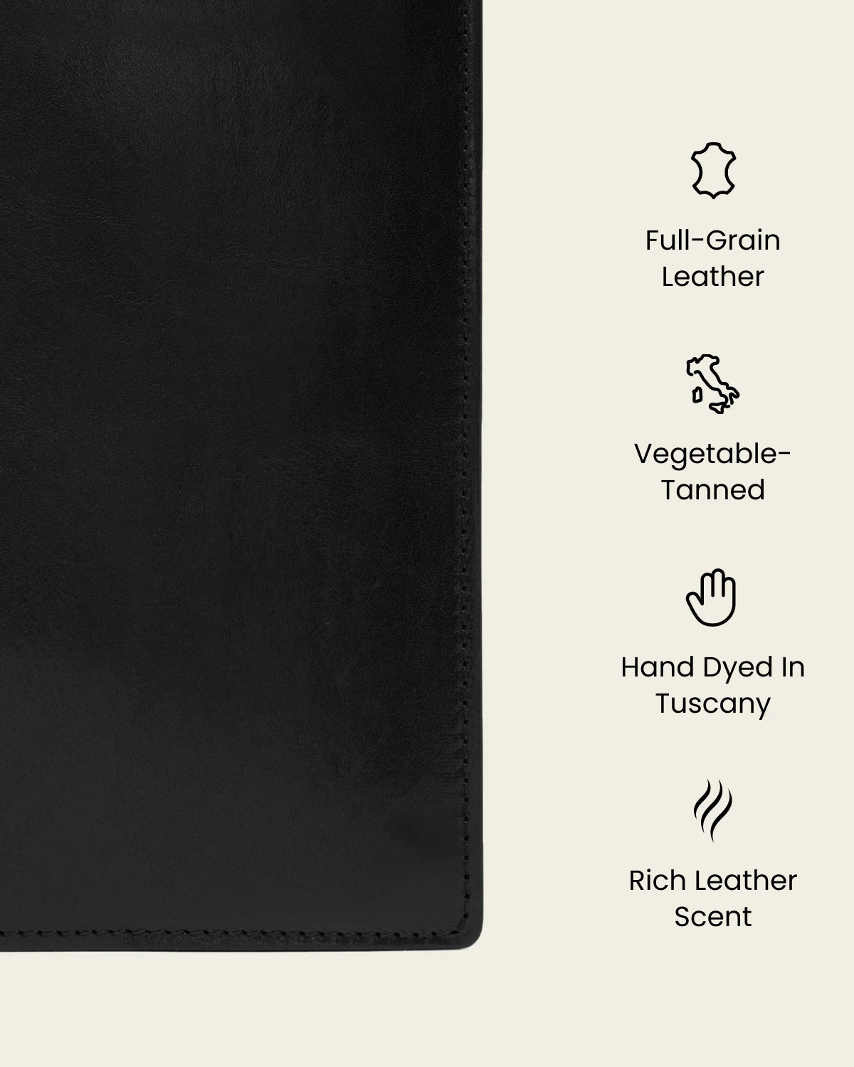 Journal A5 Jet - Leather Notebook