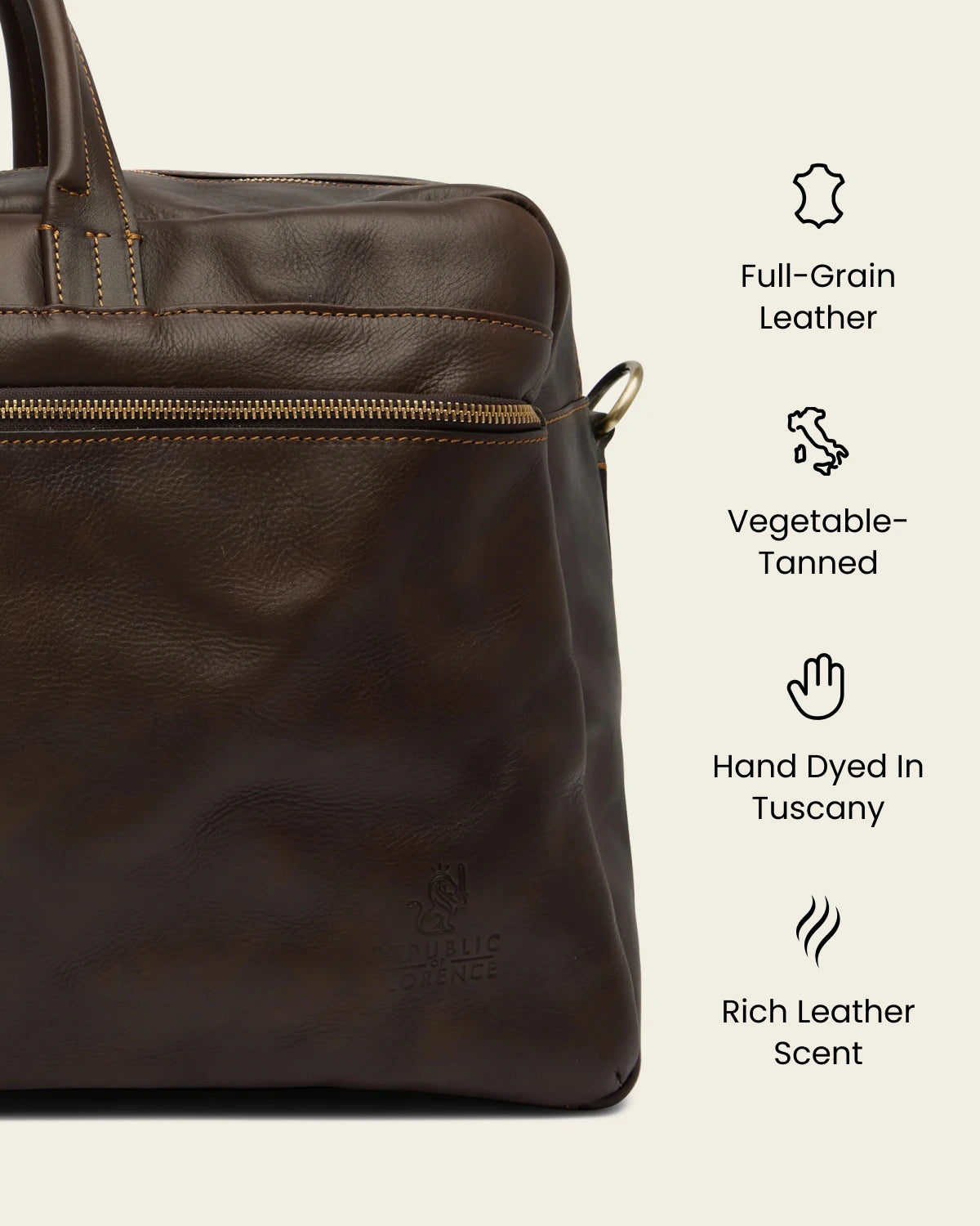 Magellan Espresso - Leather Tech Weekender