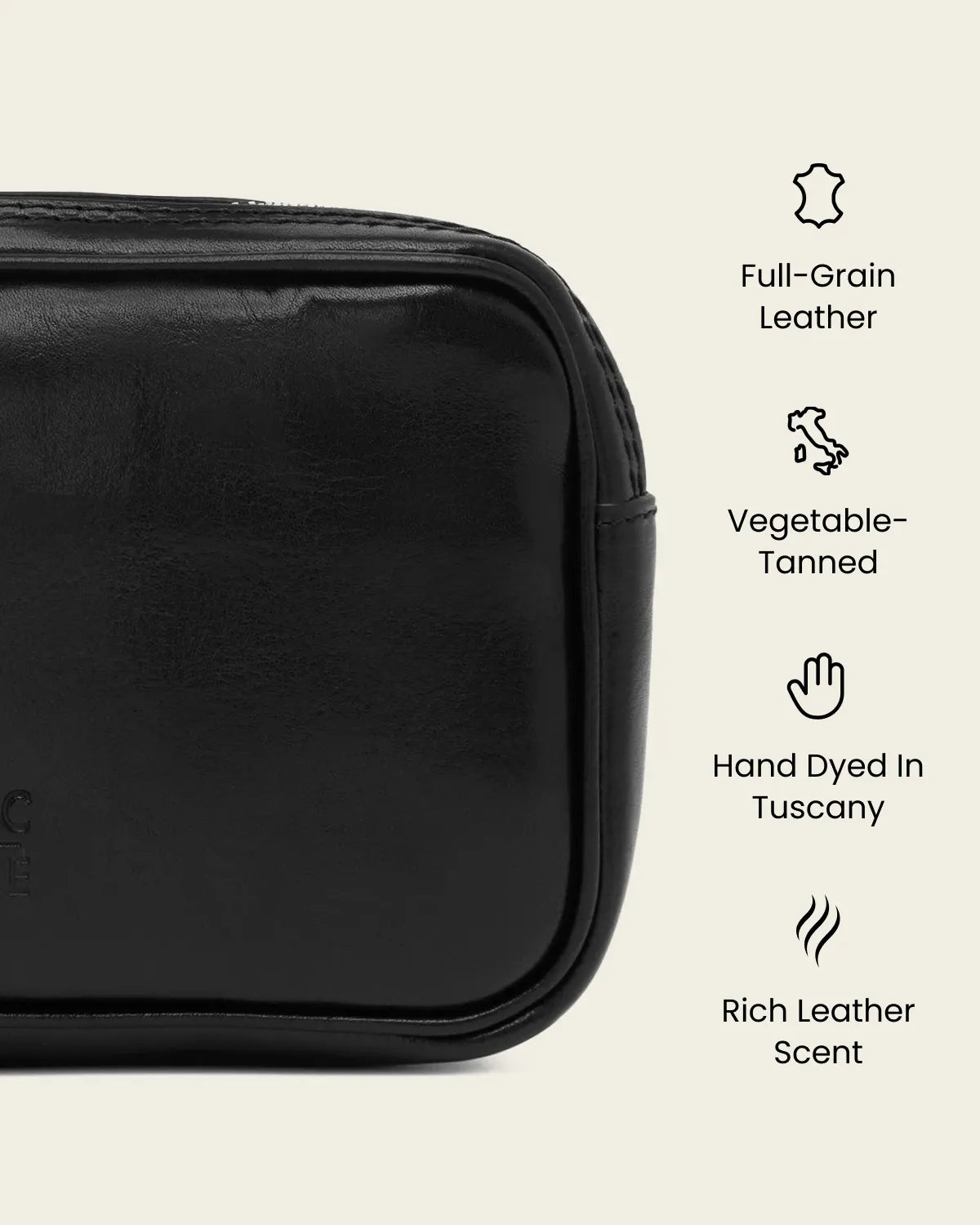 Marcus Jet - Leather Carry Pouch