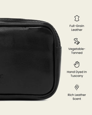 Marcus Jet - Leather Carry Pouch